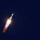 The Soyuz rocket carrying US astronaut Nick Hague and Russian cosmonaut Aleksey Ovchinin.